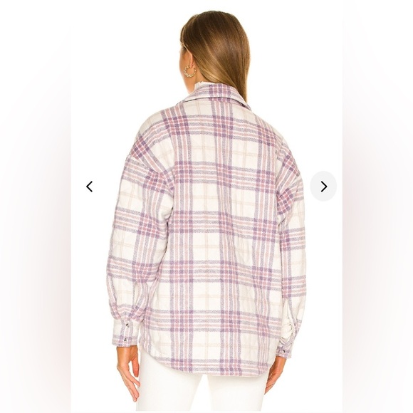 Lovers + Friends Simon Shacket in Pink Plaid – Size S – Sold out at Revolve - Picture 2 of 7